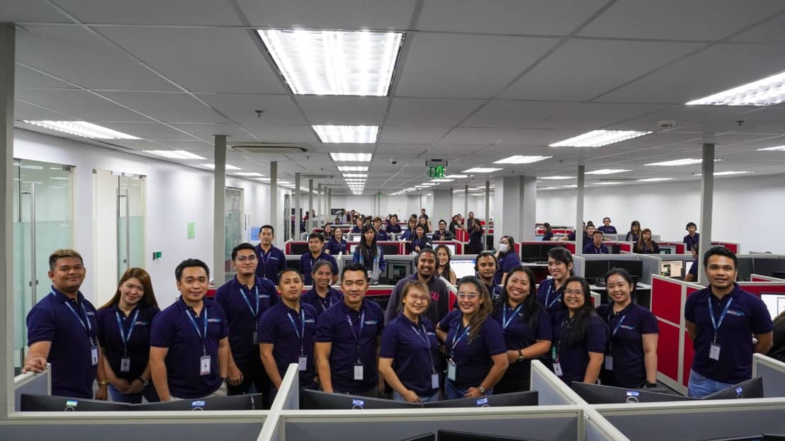 The modern workspace at the Angeles City office